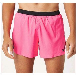 New Nike Shorts 4" Mens Size Small Pink Running Aeroswift ADV Gym
